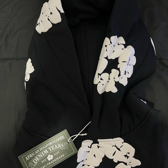 Denim Tears black and white hoodie